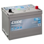 Exide Premium EA754 / 75Ah 630A (-+)